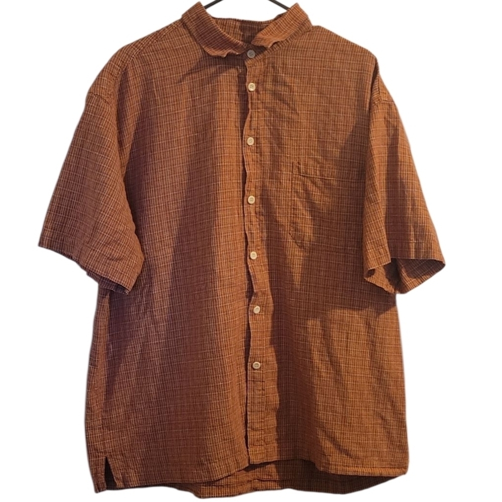 Men's Of Tge Earth Red Checkered Shirt Size XL